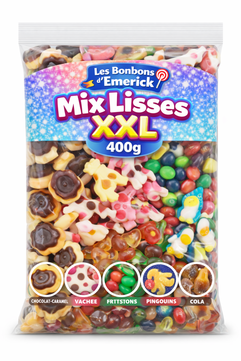 Mix Bonbons Lisses XXL â 400g