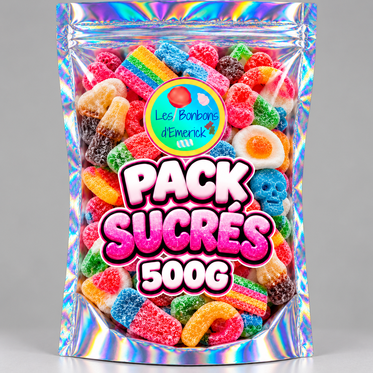 PACK BONBONS SUCRÉS 500 G – 5 VARIÉTÉS AU CHOIX