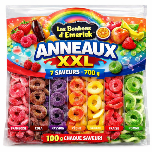 Pack Anneaux XXL – 7 Saveurs