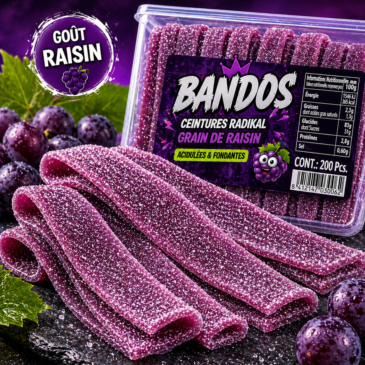 Bandos Goût Raisin - x10