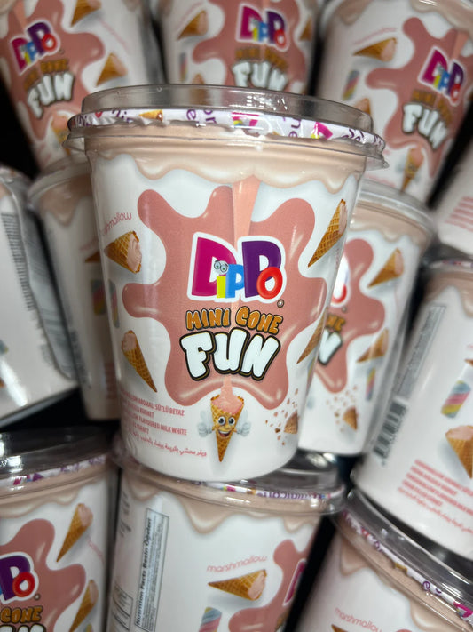 DiPPo Mini Cone Fun Cup - Marshmallow (à l'unité)