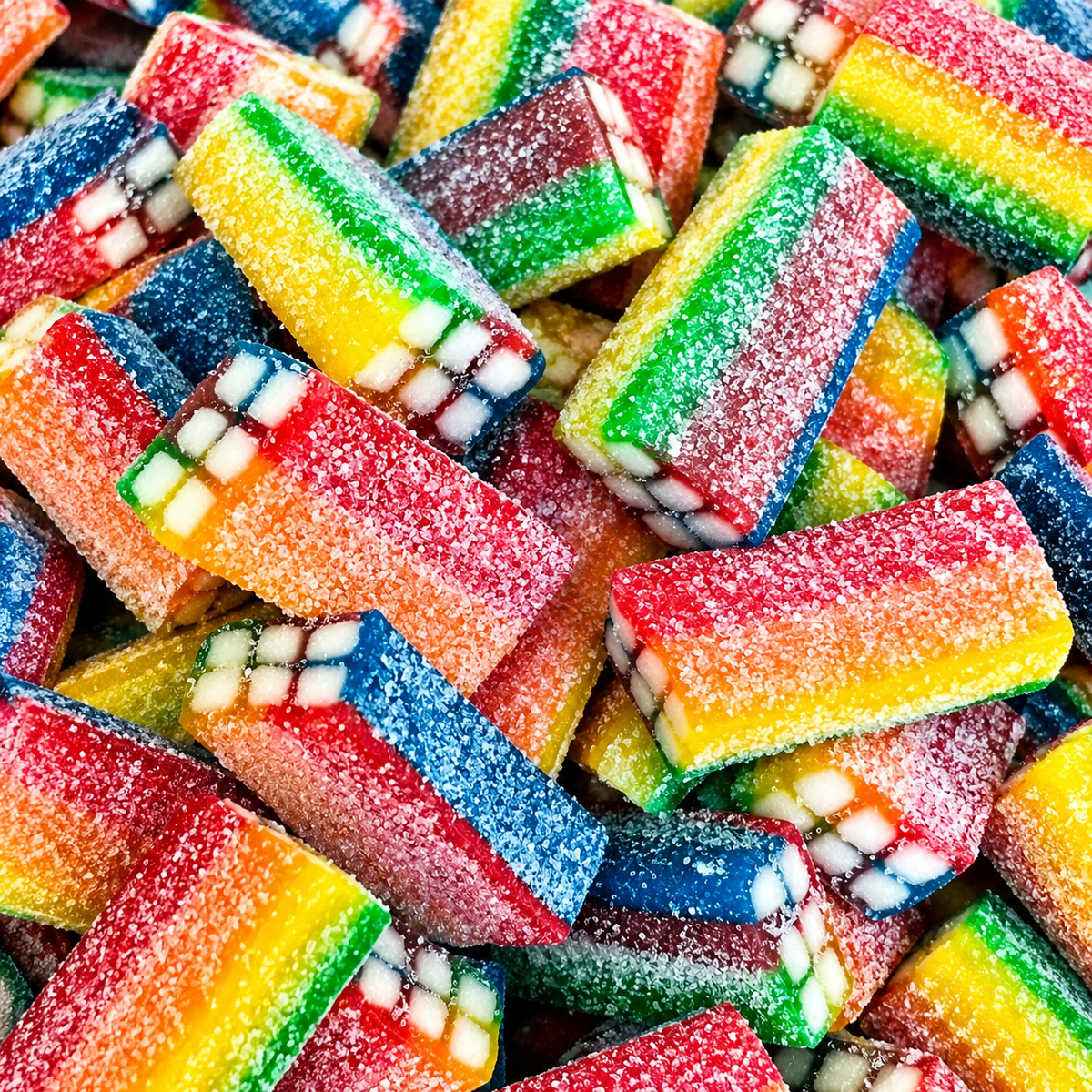 Briques Arc-en-ciel Acidulées - 100G