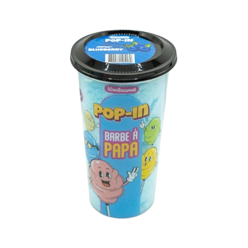 Barbe à Papa Myrtille (à l'unité)