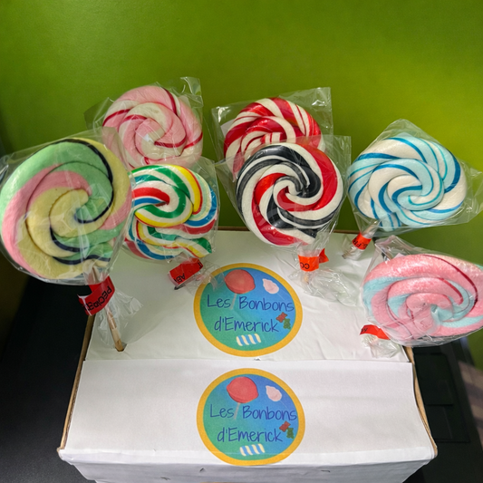 🍭 – Sucette Foraine Artisanale Ronde 45g
