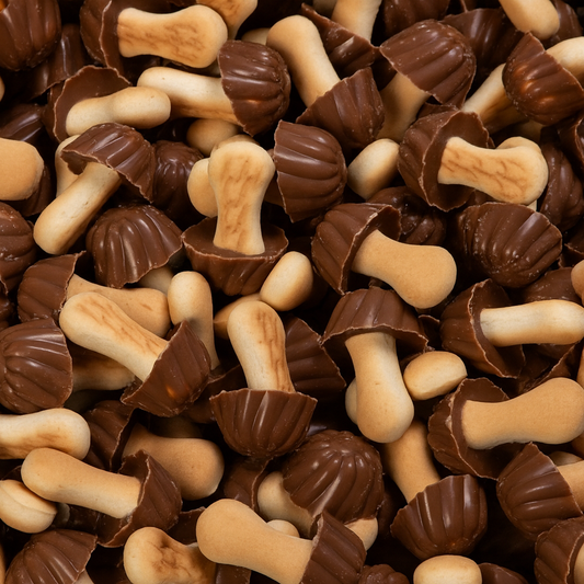 Champignons chocolat caramel x 10
