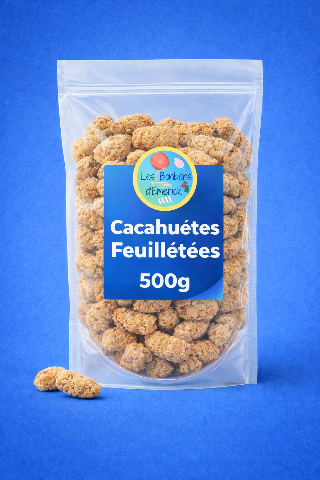 Cacahuètes Feuilletées XXL 🥜 - Snack croustillant – Format 300g & 500g
