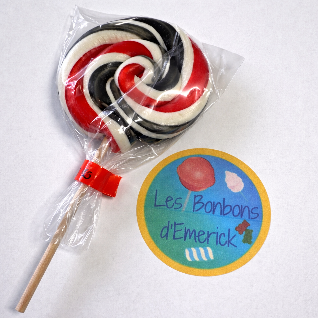 🍭 – Sucette Foraine Artisanale Ronde 45g