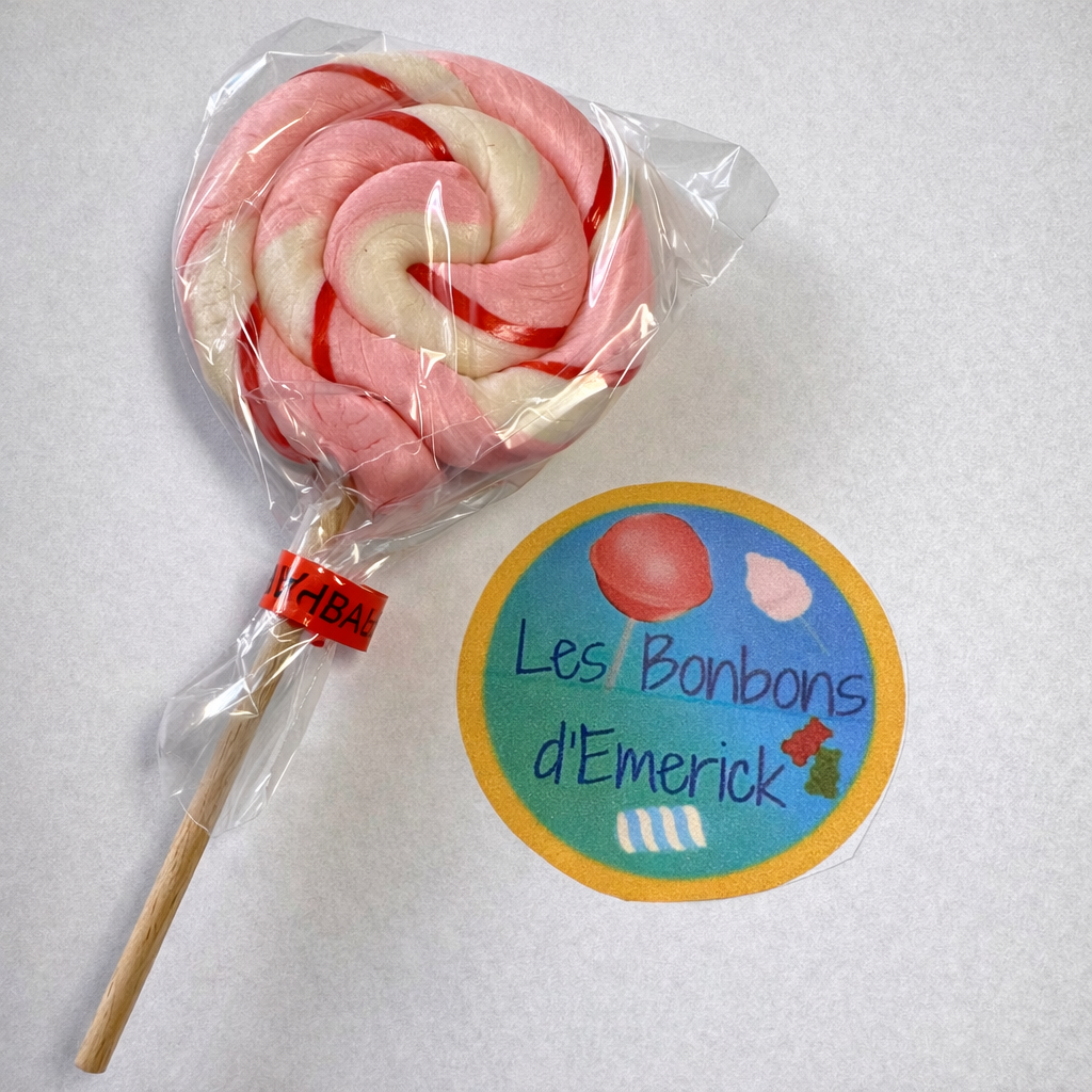 🍭 – Sucette Foraine Artisanale Ronde 45g