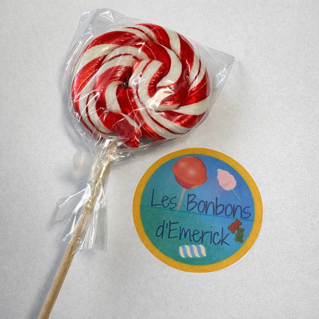 🍭 – Sucette Foraine Artisanale Ronde 45g