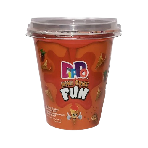 DiPPO Mini Cone Fun CUP - Fraise (à l'unité)