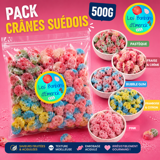 Pack Crânes Suédois XXL – 500G