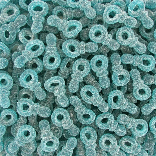Tétines bleues à la Framboise sucrées (100G)